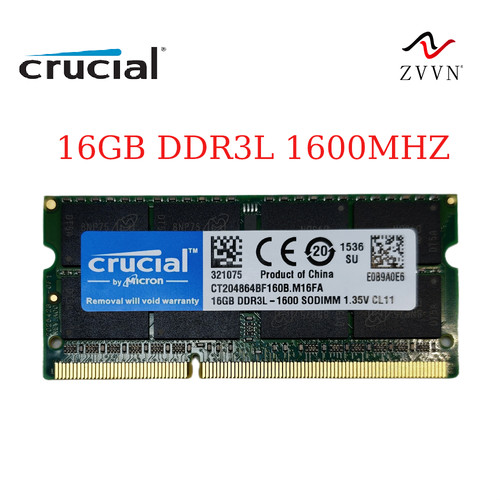 For crucial 16gb - 16gb, ddr3l