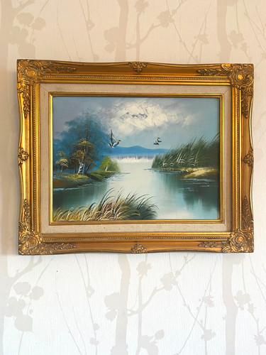Belle tableau peinture huile - peinture,