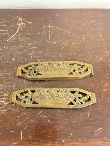 Ancien paire fixation nappe - paire,
