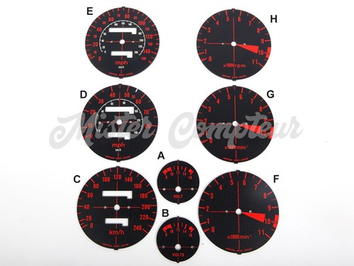 Kit fonds compteur cadrans - kit, compteur/cadrans