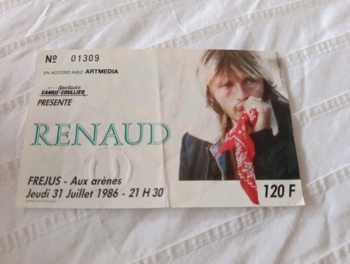 Billet ticket concert de - -,