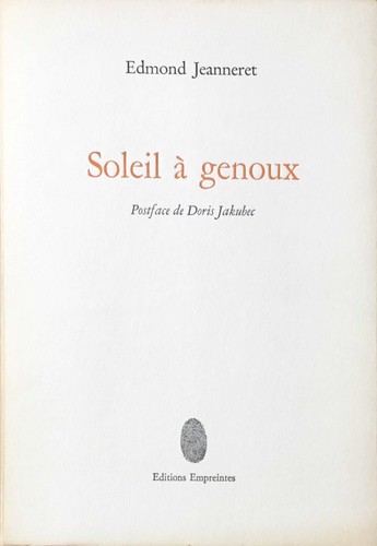 Jeanneret soleil genoux - jeanneret,,