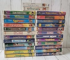 Vintage LOT 26 Walt Disney Various VHS Video Cassette Tapes Classics Clamshell