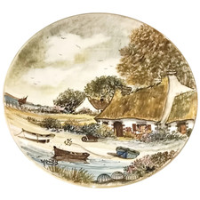 Youen Faïence Peinte Chaumière Bretagne Yves-Alain Pleuven 1929 2015 Quimper