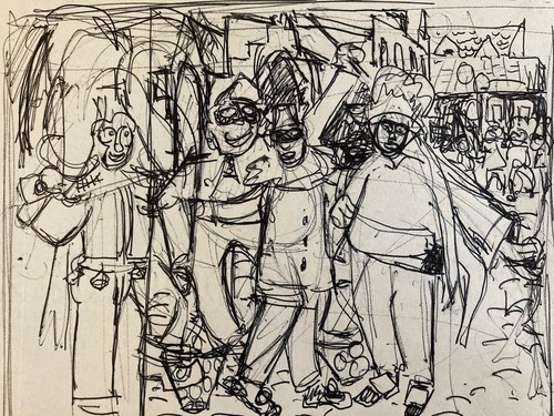 Très beau dessin encre - très,
