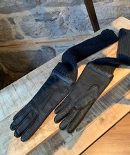 Marni Dear Skin Wool Jersey Combo Long Gloves - size 7.5