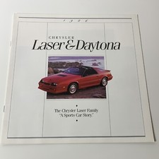 CHRYSLER LASER DAYTONA / XL dépliant brochure catalogue / 12p / CANADA 1986