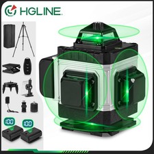 Niveau Laser 16 Lignes 4D 360° Vert Auto-nivelant 25m + 2 Batteries + Trépied