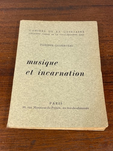 Livre musique incarnation - musique,