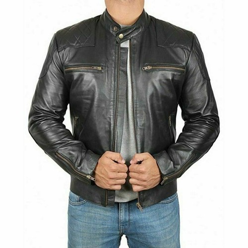 Blouson moto motard - , rétro