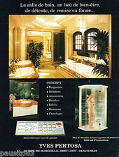 ADVERTISEMENT ADVERTISING 055 1998 YVES PERTOSA bathrooms balneo showers