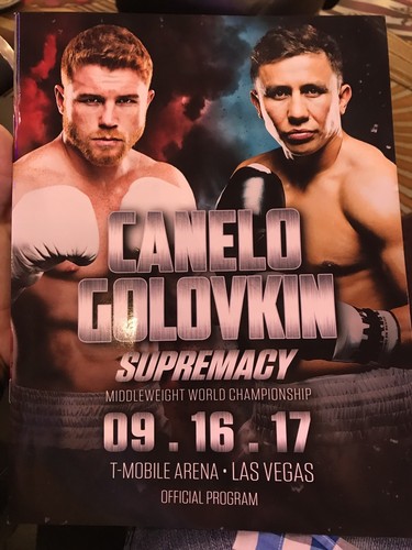 Official fight program canelo - official,