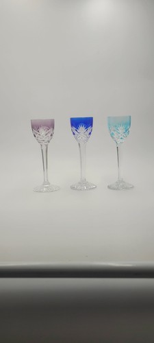Verres liqueur rose vert - liqueur,