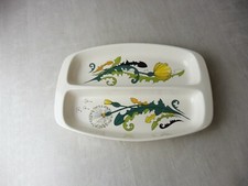 Ancien plat à compartiment