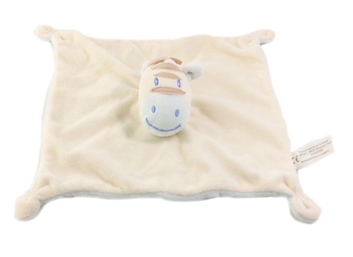 Auchan doudou plat zebre - doudou, beige