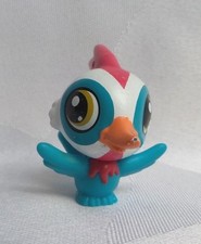 LITTLEST PETSHOP LPS #B2259 HASBRO BIRD PINK BLUE WHITE YELLOW EYES