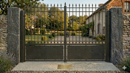 Portail coulissant acier fer - coulissant,