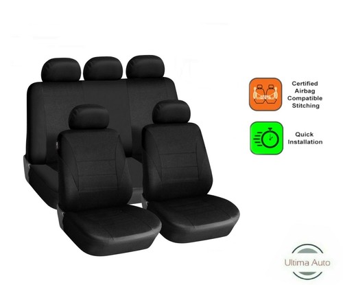 Set complet tissu noir housses - set,