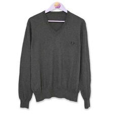 Pull Fred Perry Gris Col En V