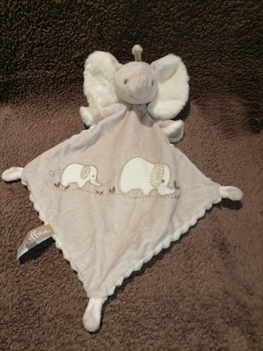 Doudou plat éléphant fiffan - doudou,