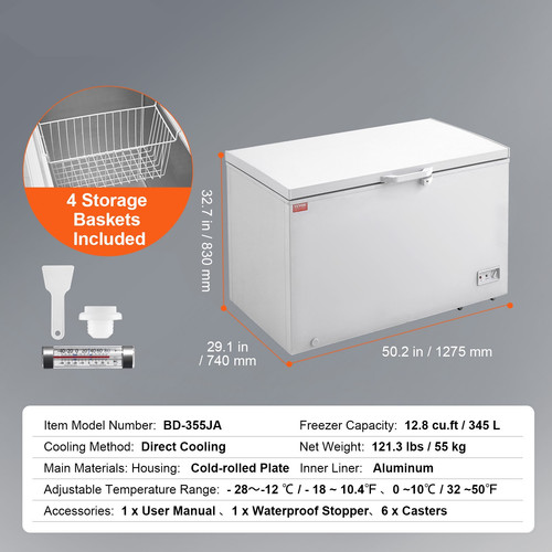 Congélateur coffre 345 - 345, l