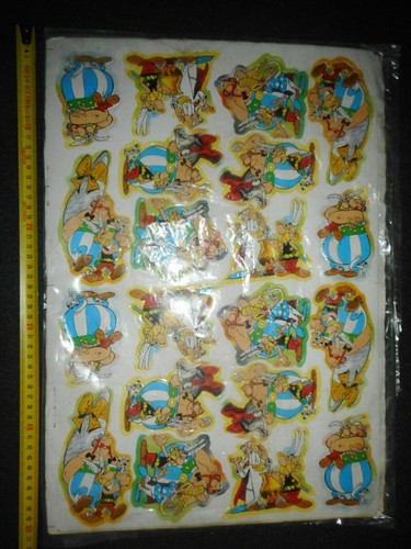 Astérix 1985 plaque carton - astÉrix,