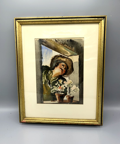 Aquarelle ancienne signée - , –