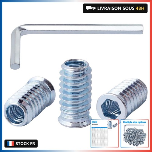 Pièces insert fileté - pièces, bois