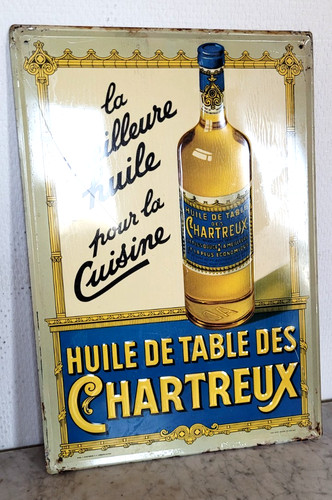 Plaque publicitaire nos huile - plaque,
