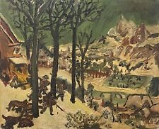 Art naïf peinture scène