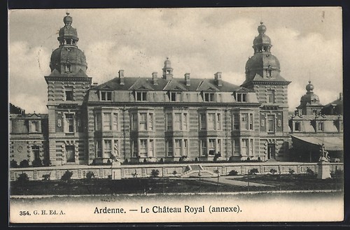 Cpa houyet château royal - houyet,,