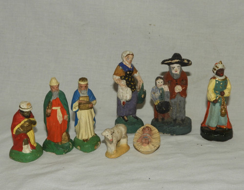 Lot santons argile - santons,