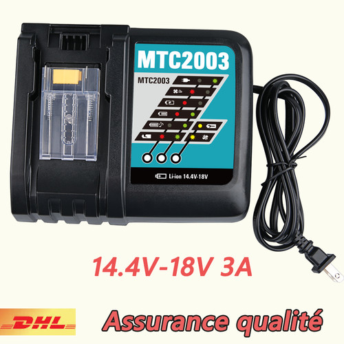 Chargeur 18v pour makita - chargeur, 14,4v