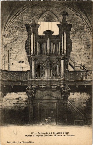 Cpa église chaise dieu - de, chaise-dieu