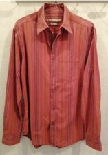 Chemise orange brique coton