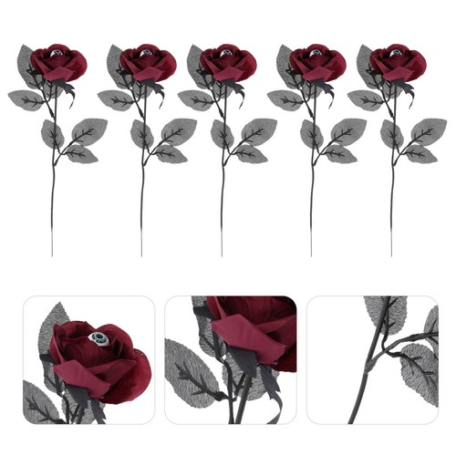 Pcs rose artificielle - 5,