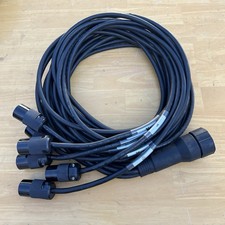 LEX SOCAPEX SOCO 19 PIN to 11ft 6 Channel 15A Edison Female Connectors Breakout