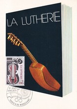 Carte card 1er Jour first day timbre 1979 la lutherie luthier violon MIRECOURT 1