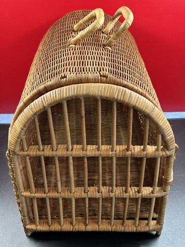Panier cage osier rotin - osier/rotin, de