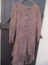 Antique 1927 Printed Chiffon Silk Dress