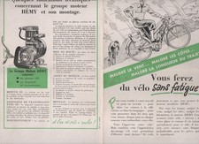 (motorcycle) old advertising papers: REMY auxiliary motors for bicycle (P46463)