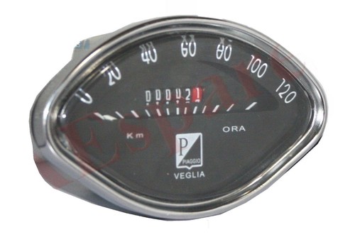 Noir vespa compteur vitesse - noir, de