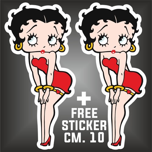 Autocollant betty boop - betty,