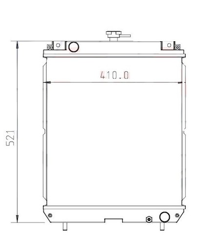 Radiateur pour takeuchi tb128 - pour,