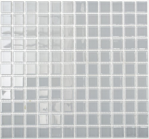 Mosaïque verre unie gris - unie,