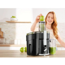 CENTRIFUGEUSE FRUITS LEGUMES JUS GRAND BAC, BAC à PULPE, BROSSE + 10 RECETTES