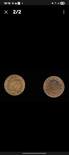 Pièce francs napoléon - 10, or