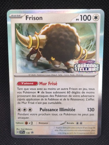 Carte pokemon frison - carte, français