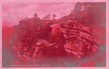 Prebischtor Côté Est Bohême. Suisse Carte Postale AK