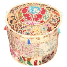 Nouveau tabouret boho patchwork pouf ottoman vintage décor de salon ethnique